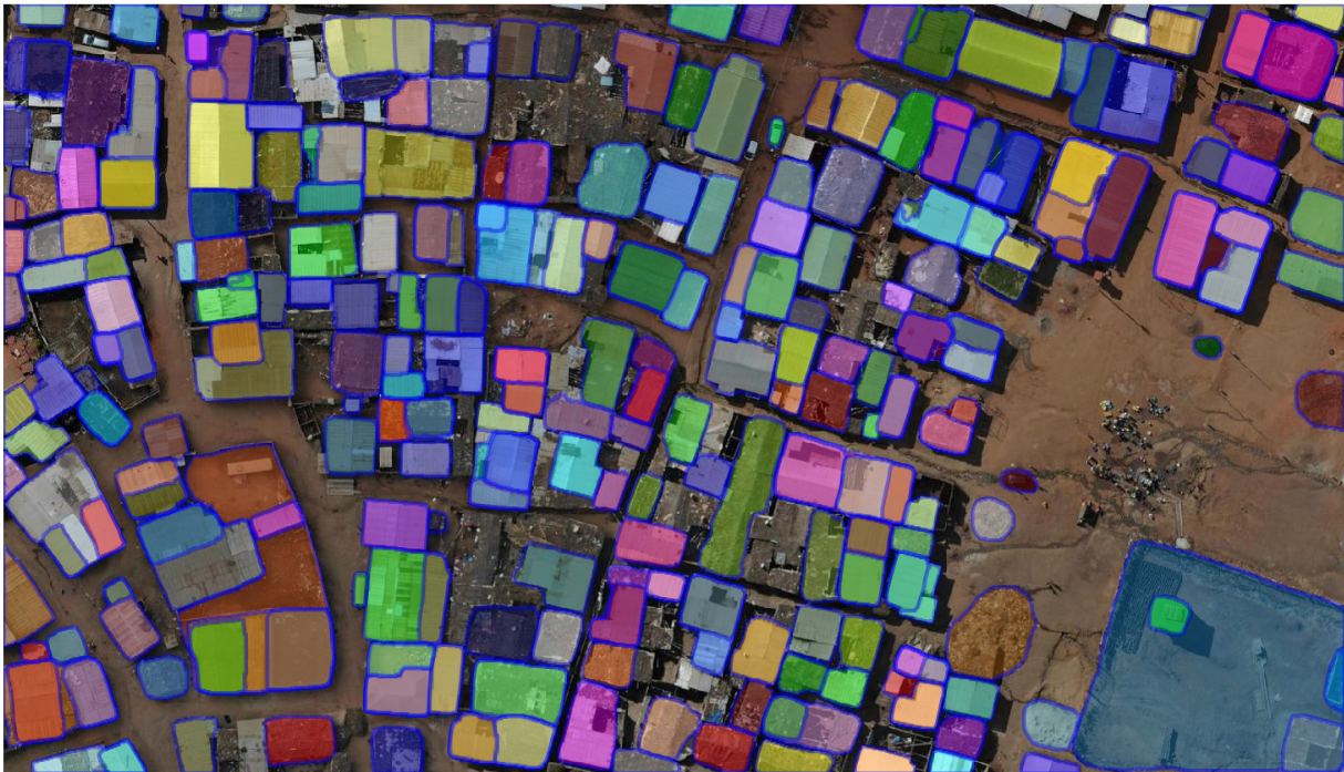 Segment Anything Running on Drone Image